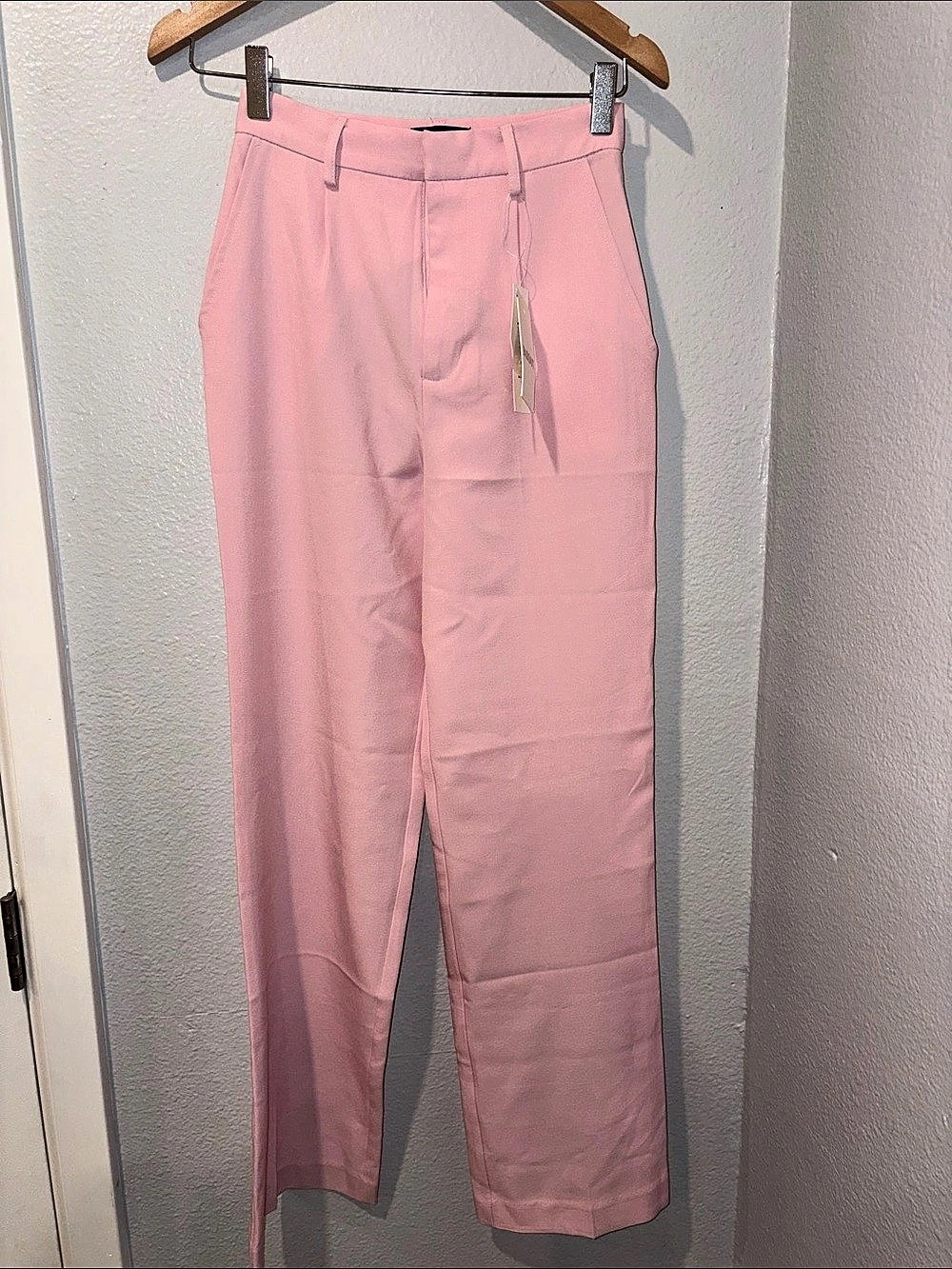 Bardot Maison Straight Leg Pant Pink XS